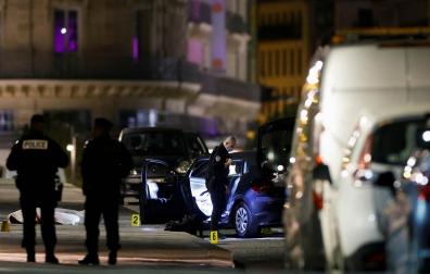La policía francesa, en el lugar del suceso