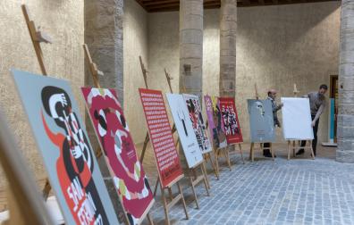 Presentación de los 10 carteles finalistas de los Sanfermines 2022 en Condestable