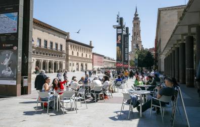 Turistas en Zaragoza esta pasada Semana Santa