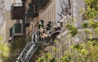 Los bomberos, en el lugar del suceso