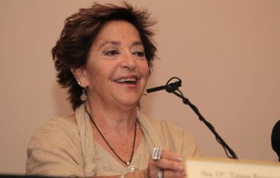 Teresa Berganza, en una visita a Pamplona en 2010