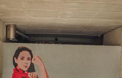 Mural de LKN dedicado a Mai Garde