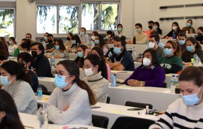 Imagen del último examen MIR en Pamplona, en enero de 2022