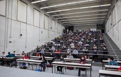 Pruebas de la pasada edición de la EvAU en la UPNA.