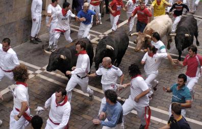 Encierro de San Fermín el jueves, 13 de julio de 2006