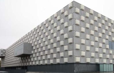 Vista del pabellón Navarra Arena, donde se celebrará el 'II Encuentro Nacional de Corporaciones Públicas Empresariales'