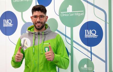 El lateral izquierdo Joao Pinto, fichaje de Helvetia Anaitasuna