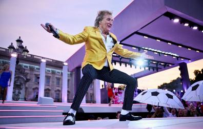 Rod Stewart, en el concierto de homenaje a Isabel II
