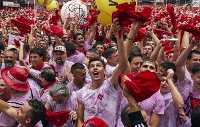 Imagen del Chupinazo de inicio de los Sanfermines de 2022.