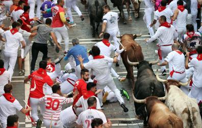 Fotos del octavo encierro de San Fermín