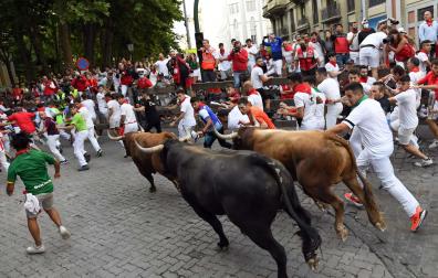 Fotos del octavo encierro de San Fermín