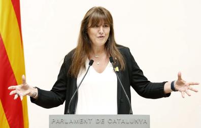 La presidenta del Parlament, Laura Borrás