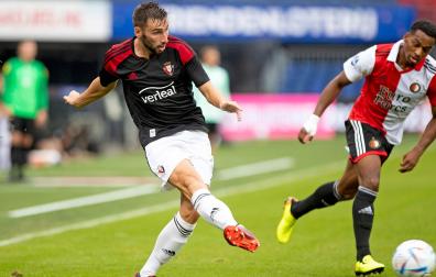 Jon Moncayola durante el duelo contra el Feyenoord