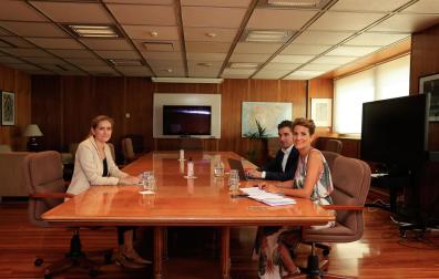 María Chivite ha mantenido una reunión esta tarde, en Madrid, con la secretaria de Estado, Sara Aagesen