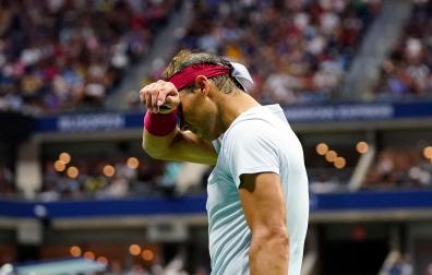 Rafa Nadal, en un momento del partido contra Tifoes