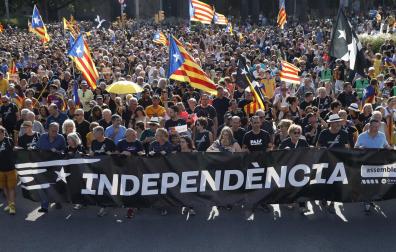 La Diada 2022 reúne 150.000 manifestantes, una de las cifras más bajas desde 2012