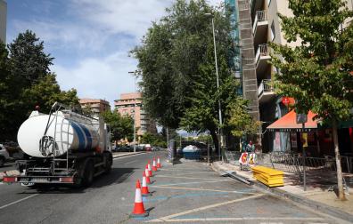 La modificación empieza a intuirse en la calle Miluze