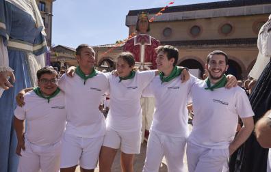 Chupinazo en las fiestas de Huarte. /