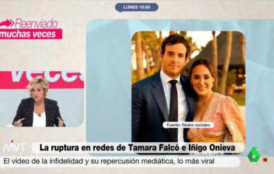 Cristina Pardo comentó en 'Más vale tarde' la noticia de la infidelidad de Íñigo Onieva a Tamara Falcó