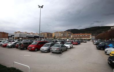 Vista del aparcamiento disuasorio de la Rochapea en una imagen de archivo
