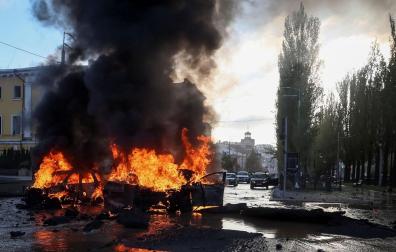 Rusia ha bombardeado de nuevo Kiev este lunes