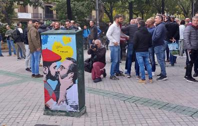 Nuevo mural de LKN en el Paseo Sarasate