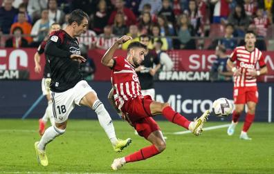 Fotos del Girona - Osasuna de Primera División./