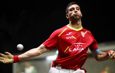 El navarro Luis Sánchez había clasificado a España para la final individual de mano trinquete