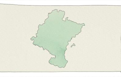 Ilustración del mapa de Navarra