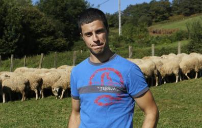 Julen Arburua, en Kortariko Borda, de Lekaroz