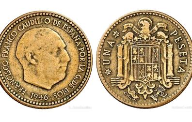 Peseta valorada en 6.500 euros
