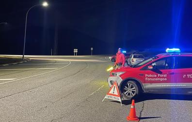 Control policial en Lumbier
