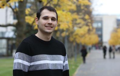 Aimar Yeregui Bacaicoa, ganador del premio concedido por la Asociación Universidad y Discapacidad