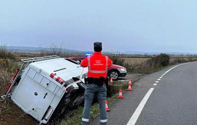 Policía Foral, en el lugar del suceso
