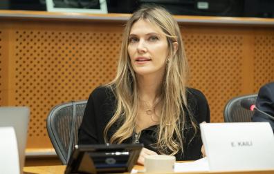 La ya exvicepresidenta del Parlamento Europeo Eva Kaili