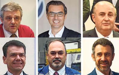 Francisco Ceberio, Michael Hobusch, Joseé Antonio Olangua, Miguel Ugalde, Roberto Lanaspa y Jon Angulo