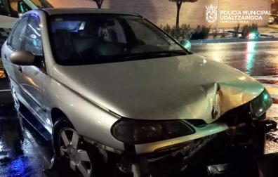Accidente de tráfico registrado en Pamplona