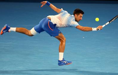 El tenista serbio Novak Djokovic, durante un partido del Abierto de Australia