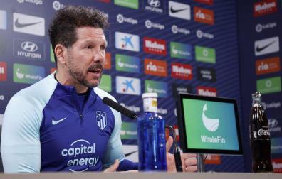 Simeone, este sábado en rueda de prensa previa al partido ante Osasuna