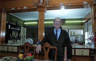 Victorino Munárriz Gabay, en su casa de Zizur Mayor en 2013