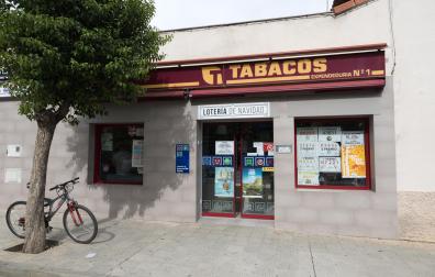 Fachada de un estanco de Tudela