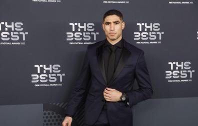 Achraf Hakimi en la gala de 'The Best'