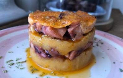 El puntazo que le da el alioli gratinado es maravilloso.