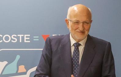 El presidente de Mercadona, Juan Roig, en la presentación de resultados de la compañía