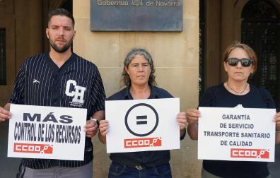 Delegados de CC OO de transporte sanitario