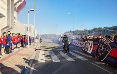 Vídeo con los ánimos de la afición a la plantilla de Osasuna