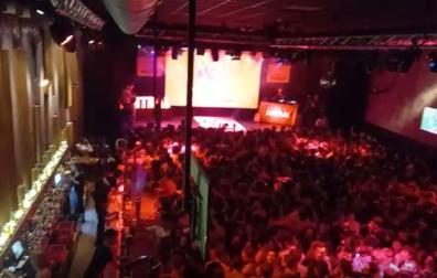 Más de mil personas se han reunido en el Zentral para ver el partido Athletic-Osasuna