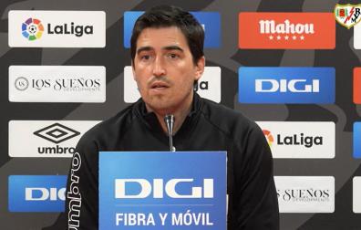 Andoni Iraola, este jueves en su comparecencia previa al partido ante Osasuna