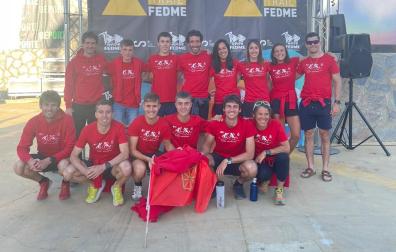 Los integrantes de la selección navarra que han competido en Rute (Córdoba)