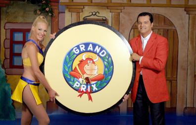 Ramón García y Ainhora Echeberria, en el 'Grand Prix' de 2003